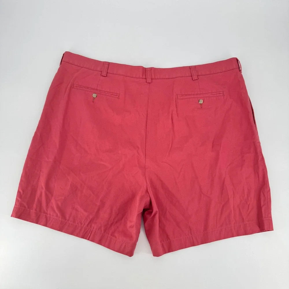 Polo Ralph Lauren Big Tyler Short Mens 48B Red Pleated Chino Cotton Shorts